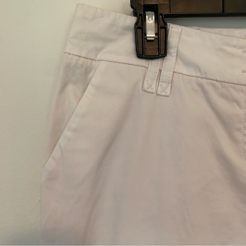 Women’s Boden White Flare Chino Style Pants Preppy Spring Work Size 12R - Picture 2 of 13